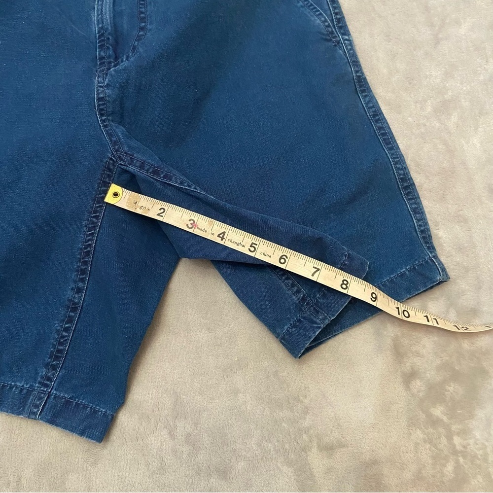 A.P.C. Youri Blue Cotton Denim Elastic Waist Drawstring Bermuda Shorts -  3381 - Picture 5 of 11